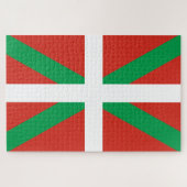 Vlag van Baskenland Legpuzzel (Horizontaal)