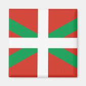 Vlag van Baskenland Magneet (Voorkant)