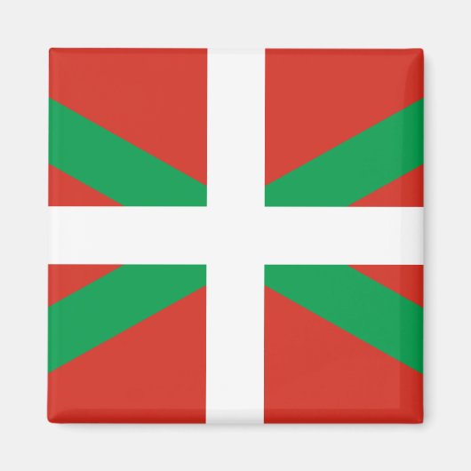 Vlag van Baskenland Magneet (Voorkant)