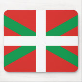 Vlag van Baskenland Mousepad Muismat (Voorkant)