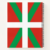 Vlag van Baskenland Notitieboek (Achterkant)