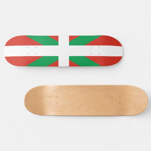 Vlag van Baskenland Persoonlijk Skateboard (Horizontaal)