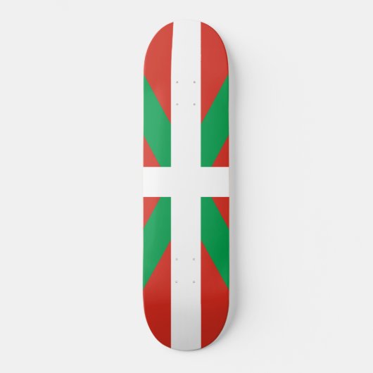 Vlag van Baskenland Persoonlijk Skateboard (Voorkant)