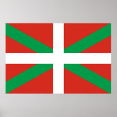 Vlag van Baskenland Poster (Voorkant)