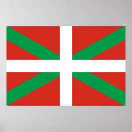 Vlag van Baskenland Poster