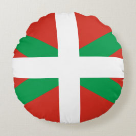 Vlag van Baskenland Rond Kussen