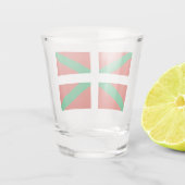 Vlag van Baskenland Shot Glas (Achterkant)