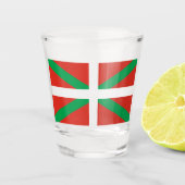 Vlag van Baskenland Shot Glas (Voorkant)