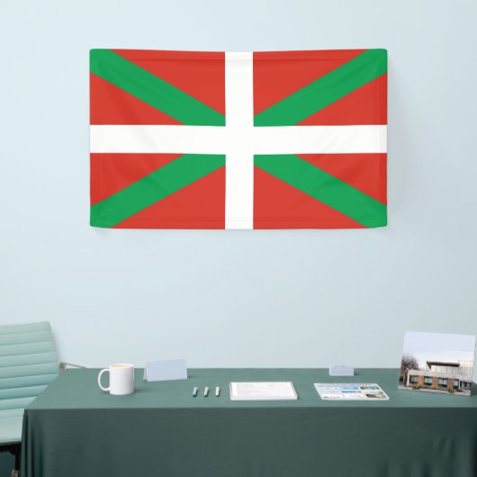 Vlag van Baskenland Spandoek (Beurs)