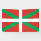 Vlag van Baskenland Spandoek (Horizontaal)