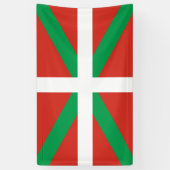 Vlag van Baskenland Spandoek (Verticaal)
