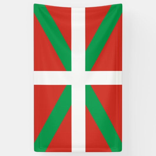Vlag van Baskenland Spandoek (Verticaal)