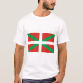 Vlag van Baskenland T-shirt (Voorkant)