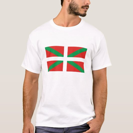 Vlag van Baskenland T-Shirt (Voorkant)