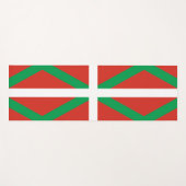 Vlag van Baskenland Yogamat (Voorkant (horizontaal))