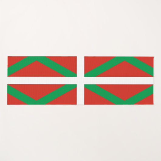 Vlag van Baskenland Yogamat (Voorkant (horizontaal))