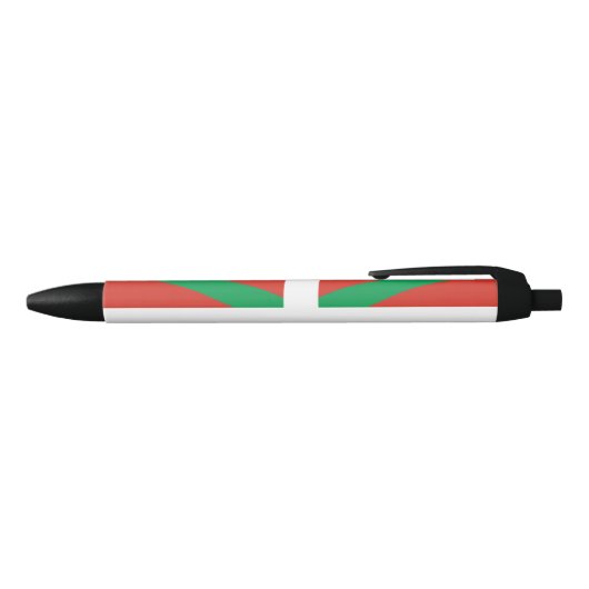 Vlag van Baskenland Zwarte Inkt Pen (Bovenkant)