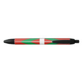 Vlag van Baskenland Zwarte Inkt Pen (Achterkant)
