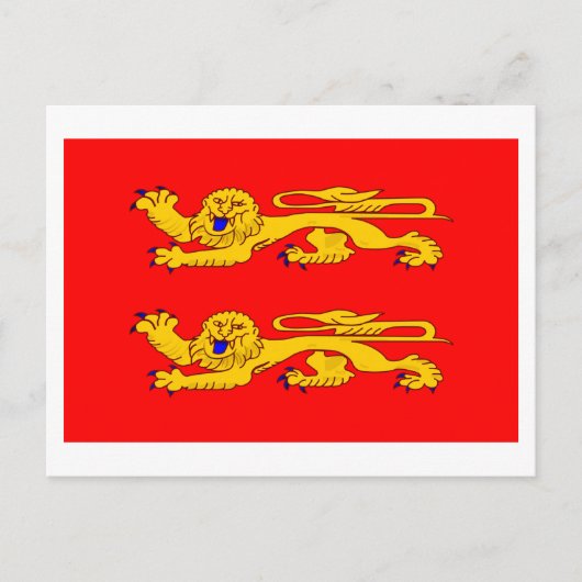 vlag van Basse-Normandie Briefkaart (Voorkant)