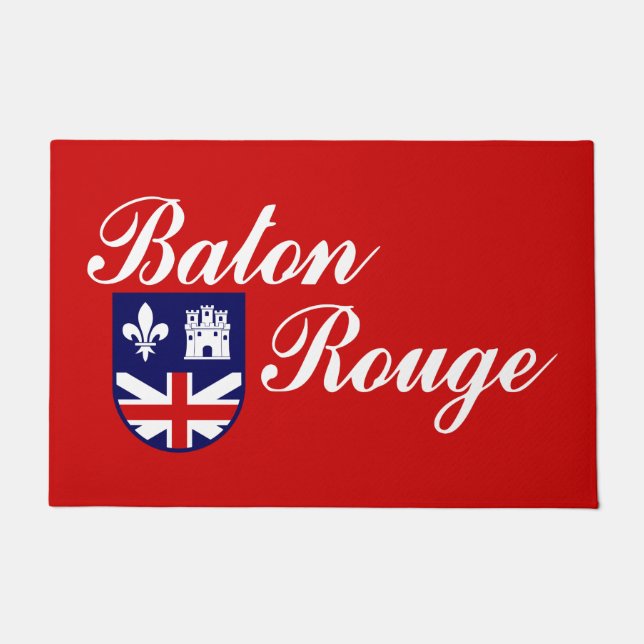 Vlag van Baton Rouge (Louisiana) Deurmat (Voorkant)