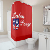 Vlag van Baton Rouge (Louisiana) Douchegordijn (In situ)