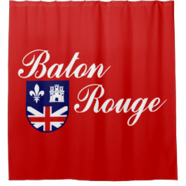 Vlag van Baton Rouge (Louisiana) Douchegordijn