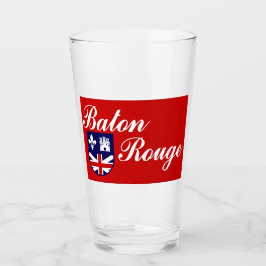 Vlag van Baton Rouge (Louisiana) Glas (Voorkant)