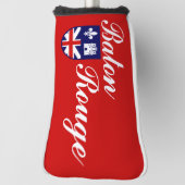 Vlag van Baton Rouge, Louisiana Golf Head Hoesje Golfheadcover (Draai 90)