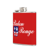 Vlag van Baton Rouge, Louisiana Hip Flask Heupfles (Links)