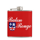 Vlag van Baton Rouge, Louisiana Hip Flask Heupfles (Voorkant)