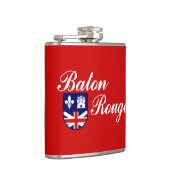 Vlag van Baton Rouge, Louisiana Hip Flask Heupfles (Rechts)