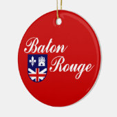 Vlag van Baton Rouge (Louisiana) Keramisch Ornament (Links)