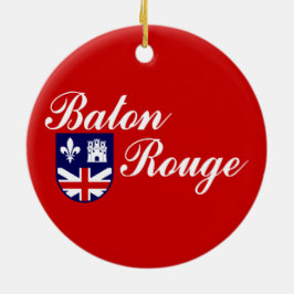 Vlag van Baton Rouge (Louisiana) Keramisch Ornament