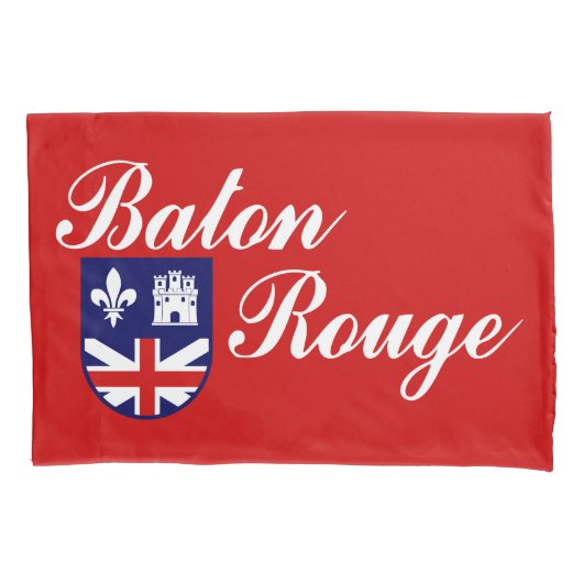 Vlag van Baton Rouge (Louisiana) Kussensloop (Voorkant-Links)