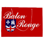 Vlag van Baton Rouge, Louisiana Large Gift Bag Groot Cadeauzakje (Achterkant)
