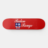 Vlag van Baton Rouge (Louisiana) Persoonlijk Skateboard (Horizontaal)