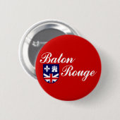 Vlag van Baton Rouge, Louisiana Ronde Button 5,7 Cm (Voorkant /achterkant)