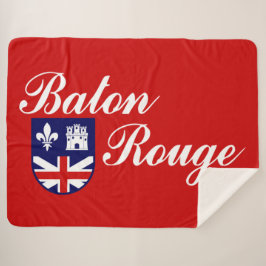 Vlag van Baton Rouge (Louisiana) Sherpa Deken