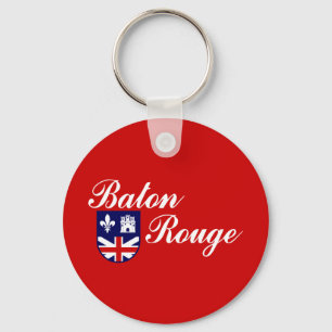 Vlag van Baton Rouge, Louisiana-Sleutelhanger Sleutelhanger