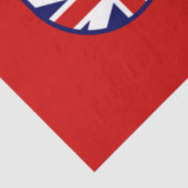 Vlag van Baton Rouge (Louisiana) Tissuepapier (Detail)