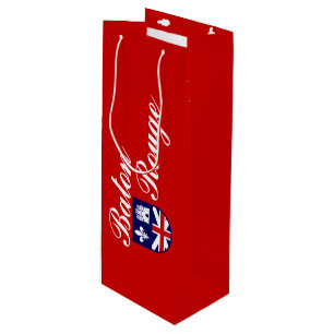 Vlag van Baton Rouge, Louisiana Wijncadeauzak Wijn Cadeautas