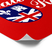 Vlag van Baton Rouge, Poster Louisiana (Hoek)