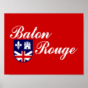 Vlag van Baton Rouge, Poster Louisiana