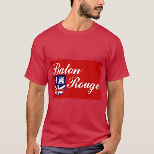 Vlag van Baton Rouge T-shirt (Voorkant)