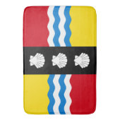 Vlag van Bedfordshire Bath Mat (Voorkant Verticaal)