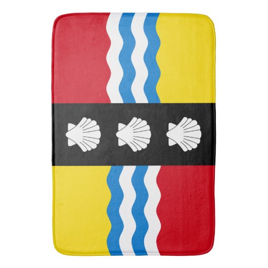 Vlag van Bedfordshire Bath Mat (Voorkant Verticaal)