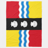 Vlag van Bedfordshire (County of England, Verenigd Fleece Deken (Voorkant)