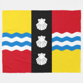 Vlag van Bedfordshire (County of England, Verenigd Fleece Deken (Voorkant (Horizontaal))