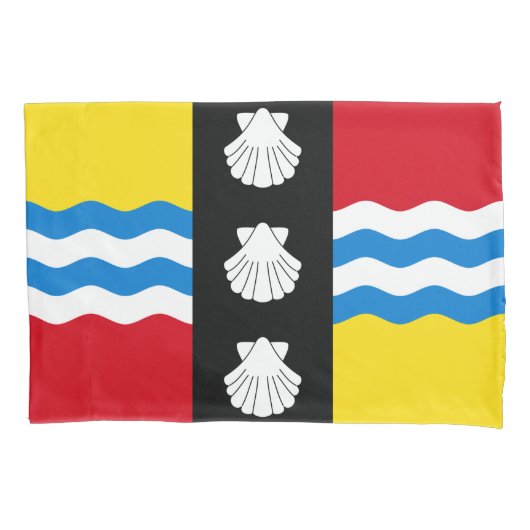 Vlag van Bedfordshire (County of England, Verenigd Kussensloop (Voorkant-Links)