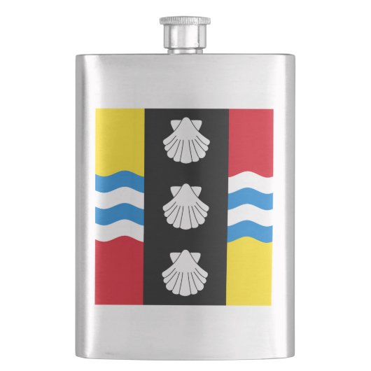 Vlag van Bedfordshire Flask Flacon (Voorkant)
